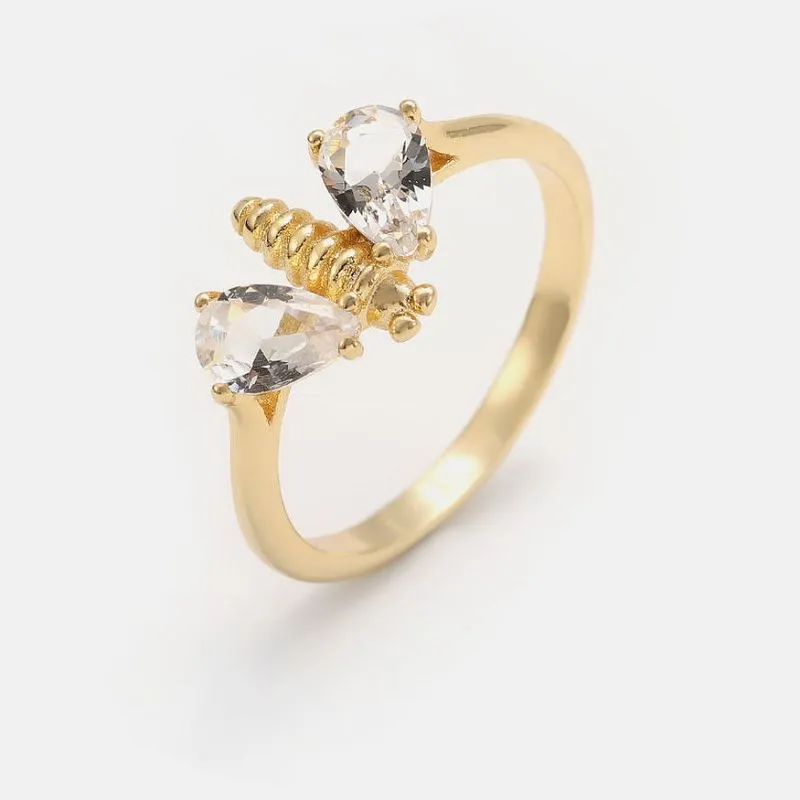 Módní roztomilý včelí kroužek