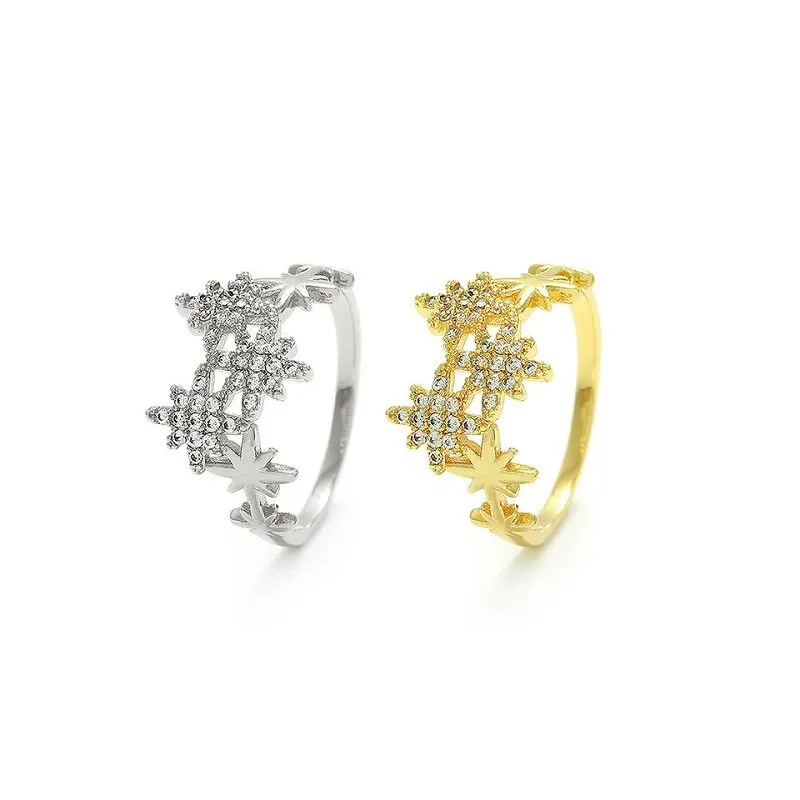 Dámský prsten s designem sněhové vločky